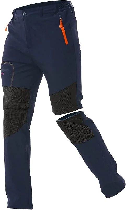 Zoerea Pantaloni Trekking Uomo Asciugare Rapidamente Traspiranti Convertibile Pantaloncini Primavera Estate Sottile All'aperto Alpinismo Escursionismo Calzoni — Abbigliamento riscaldato