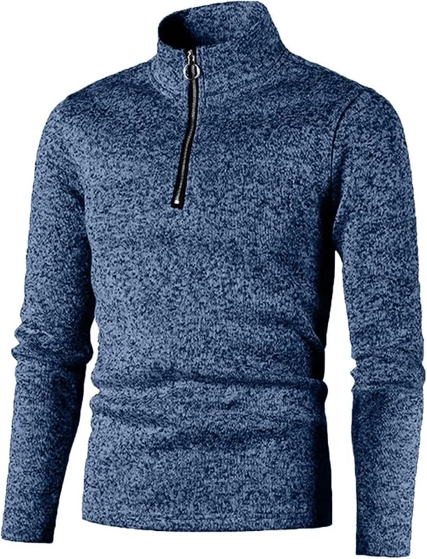 Felpa Uomo Invernale Collo Alto Mezza Stagione Sportivo Maglie Elegante — Abbigliamento riscaldato