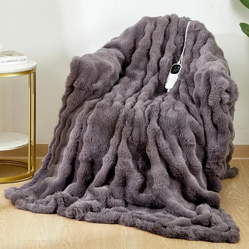 Uplayteck Coperta Elettrica, 200x150CM, 6 Timer e 8 Livelli di Temperatura — Riscaldamento