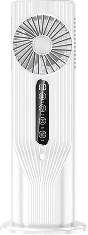 Umidificatore ventilatore per camera da - ufficio silenzioso, 6 velocità con serbatoio 'acqua da 100 ml e telecomando per interni esterni, ufficio, campeggio tenda