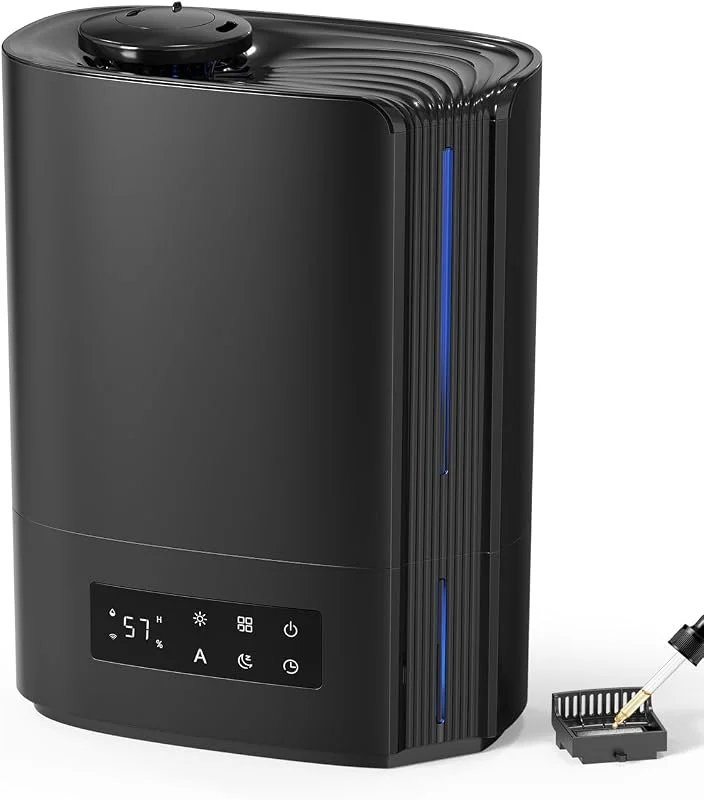 AROEVE 6L Ultrasuoni Umidificatore Ambiente 60h Autonomia Silenzioso 25dB