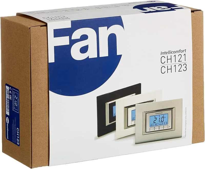 Fantini Cosmi CH121 Termostato Retroilluminato da Incasso a Batterie — Riscaldamento