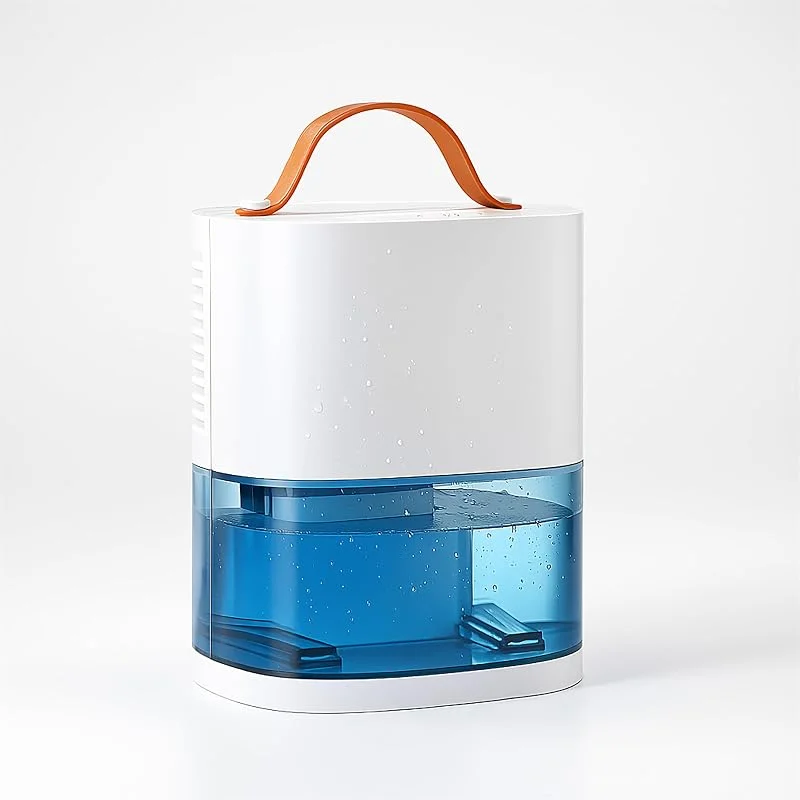 Prem-i-air Deumidificatore compatto, 240 ml, giorno, serbatoio 0, 9 l, 45 dB ultra silenzioso, risparmio energetico 25 W, spegnimento automatico, ABS bianco, portatile con manico