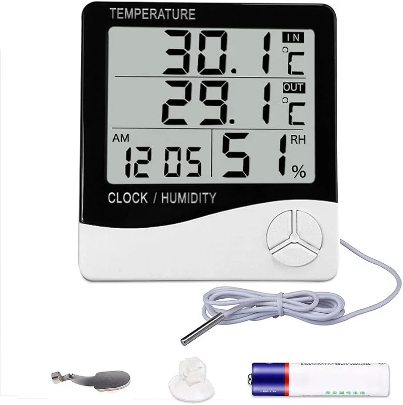 Mengshen Termometro Igrometro Digitale Monitor di Umidità di Temperatura — Umidificatore