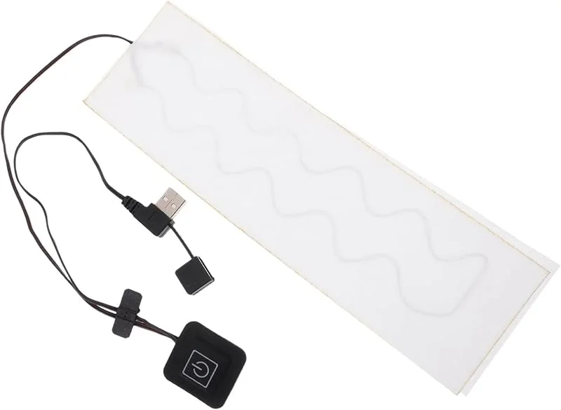 PRETYZOOM Termoforo Riscaldante USB in Fibra di Carbonio per Collo e Spalle, Ricarica Rapida 5v, 2a, Temperatura Regolabile 35-55℃, per Uso Invernale — Riscaldamento