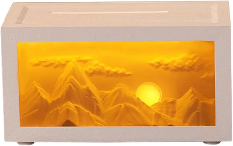 Diffusore di olio Snow Mountain Design Ambiente Bagno Purificatore di Luce — Umidificatore