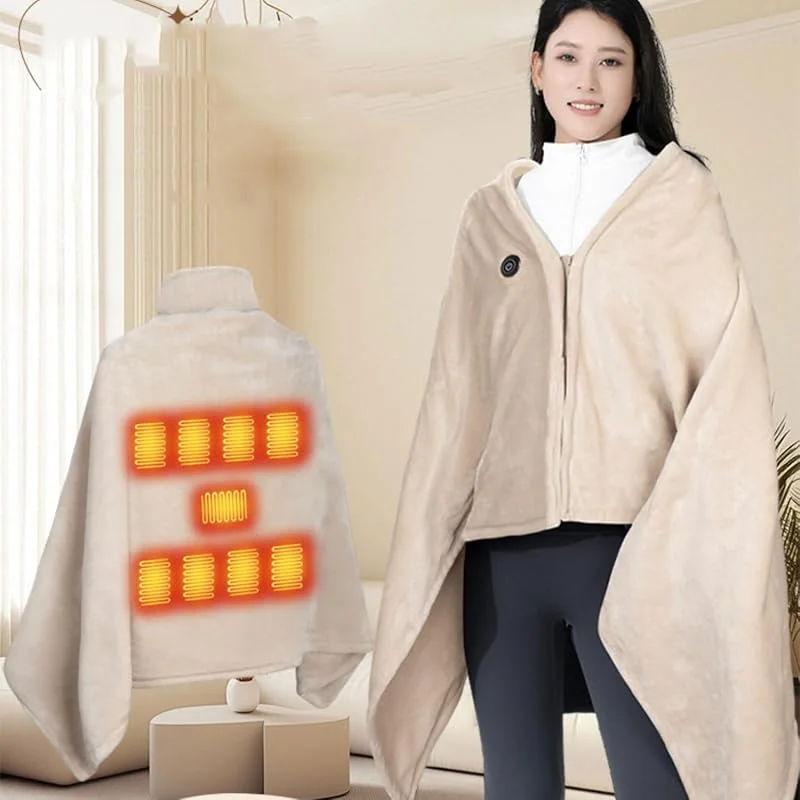 Coperta Termica Scaldaletto Elettrica con Protezione da Surriscaldamento 145x86cm Termocoperta Elettrica Riscaldamento Regolabile Timer 3Livelli Scalda Divano Snuggy Coperta riscaldata