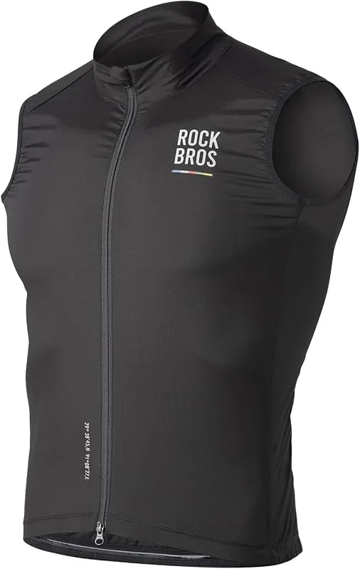 ROCKBROS Road to Sky Gilet Antivento Ciclismo Uomo, Gilet Smanicato Moto, Protezione Solare, Asciugatura Rapida, per Trekking Pesca Caccia, Primavera Autunno, S-XXL — Abbigliamento riscaldato