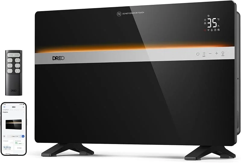 DREO Termoventilatore da Parete Smart 2000 W per Ambienti Grandi — Riscaldamento