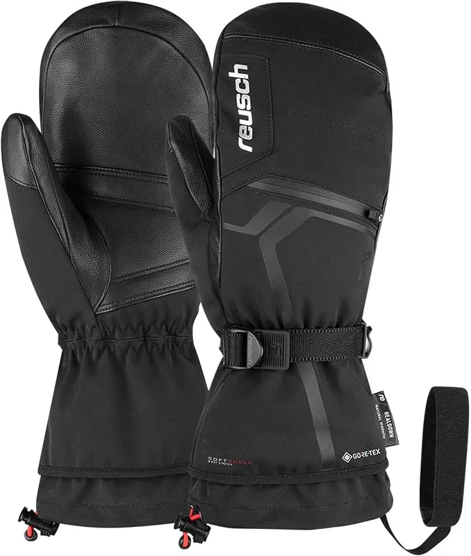 Reusch GORE-TEX Muffole da sci adulti, calde grazie all'imbottitura in piuma — Abbigliamento riscaldato