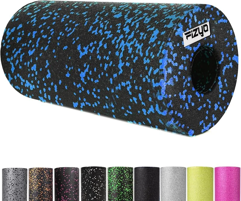 FIZYO Rullo Fasciale in Schiuma EPP – Fascia Roller per Fitness, Yoga e Riabilitazione, Rullo Massaggiante per Schiena e Colonna Vertebrale – Durezza Media – 30×15 cm (Blu) — Abbigliamento riscaldato