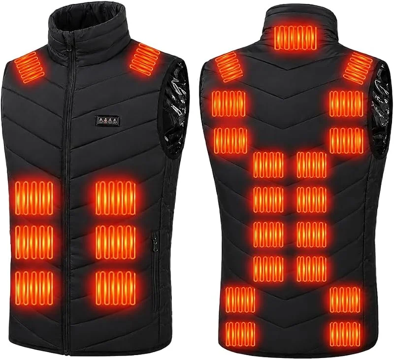 Gilet riscaldato per uomo e donna, gilet riscaldato con temperatura 27 zone — Abbigliamento riscaldato