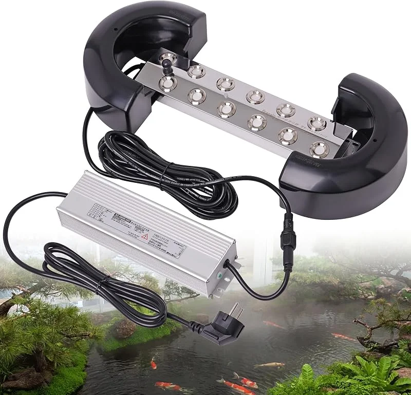 Creatore di Nebbia 12 Teste Nebulizzatore Ultrasonico con Alimentatore di Rete Impermeabile da 400W Dispositivo di Nebbia Pesante 8, 5 L, H Umidificatore per Giardino Paesaggi Serre
