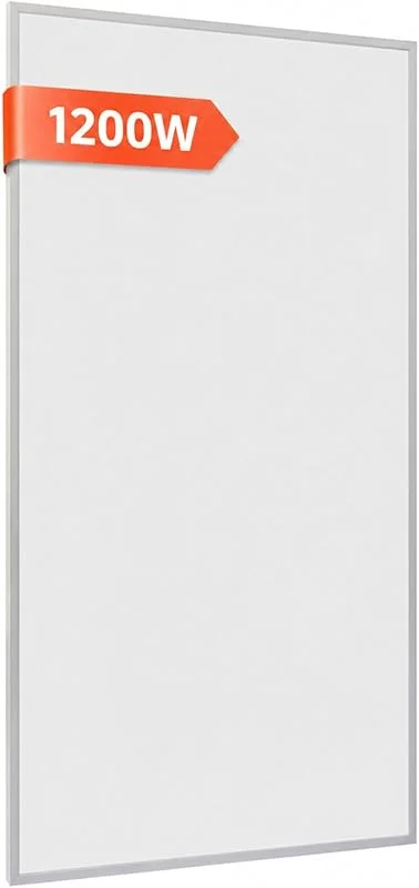 Pannello Radiante Infrarossi 1200W, Stufetta Elettrica da Bagno — Riscaldamento