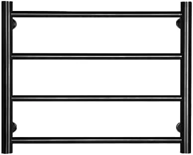 Generico Bars Scaldasalviette da Parete, scaldasalviette Elettrico in Oro Spazzolato, termostato da 48 W, scaldasalviette in Acciaio Inox 304 per Un Bagno Elegante (Oro, cablato) — Riscaldamento