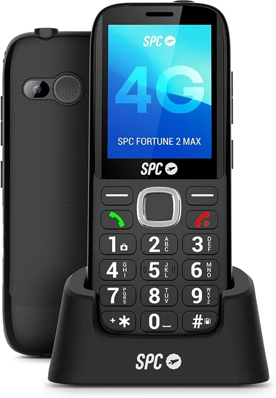 SPC FORTUNE 2 MAX - Telefono per anziani, 4G e base di ricarica — Riscaldamento