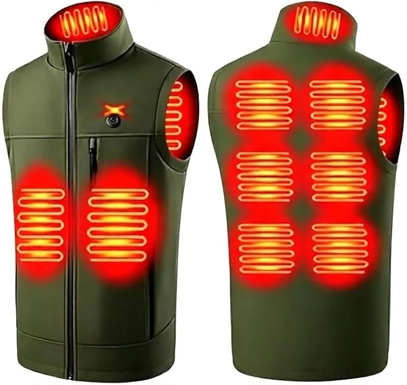 Gilet Riscaldato Uomo Donna Giacca 2026 Riscaldata Elettrico USB Giubbotti — Abbigliamento riscaldato