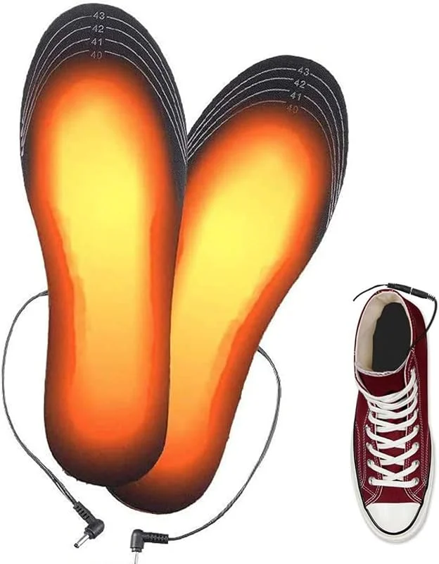 Solette Riscaldanti per Scarpe Riscaldatore USB 2 Livelli Ricaricabile — Abbigliamento riscaldato