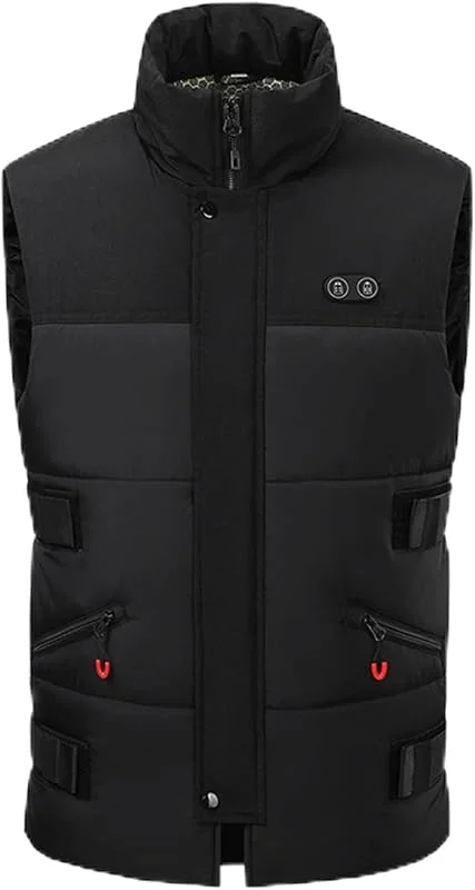 Gilet termico invernale con 11 zone di riscaldamento, alimentato tramite USB, per escursioni all'aperto e lavoro, gilet riscaldato USB — Abbigliamento riscaldato