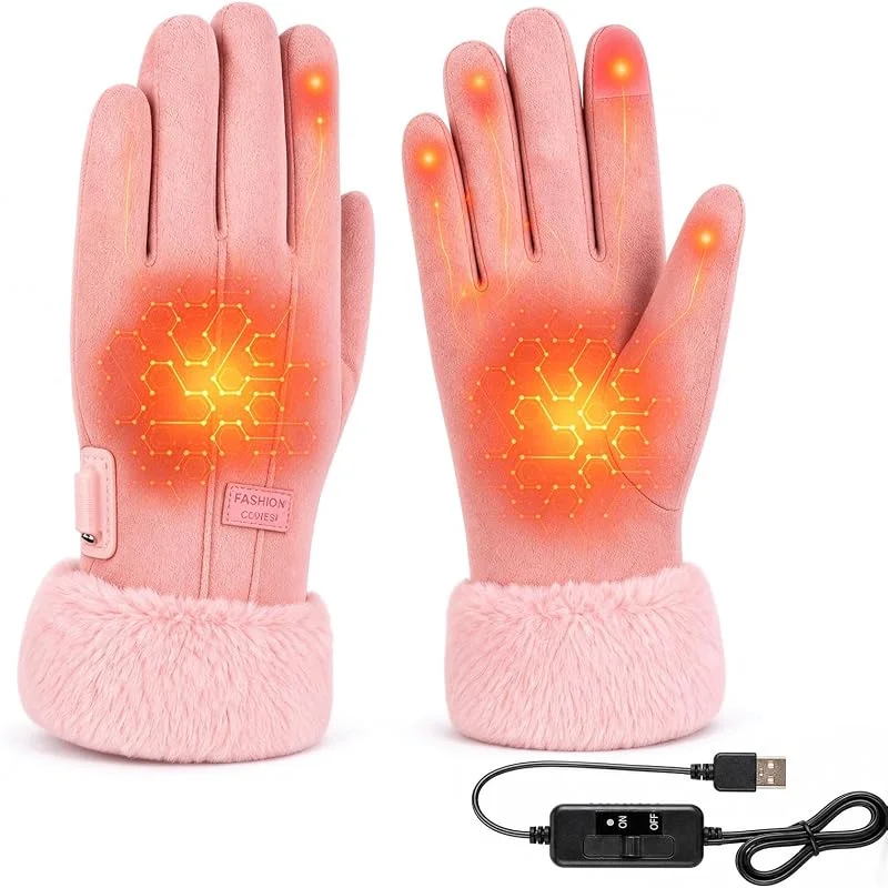 Guanti riscaldabili USB, guanti invernali per touchscreen, guanti — Abbigliamento riscaldato