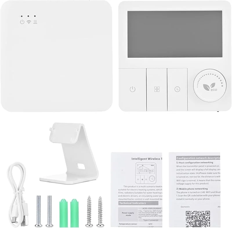 Irfora Termostato a Parete WiFi con Accesso Remoto — Riscaldamento