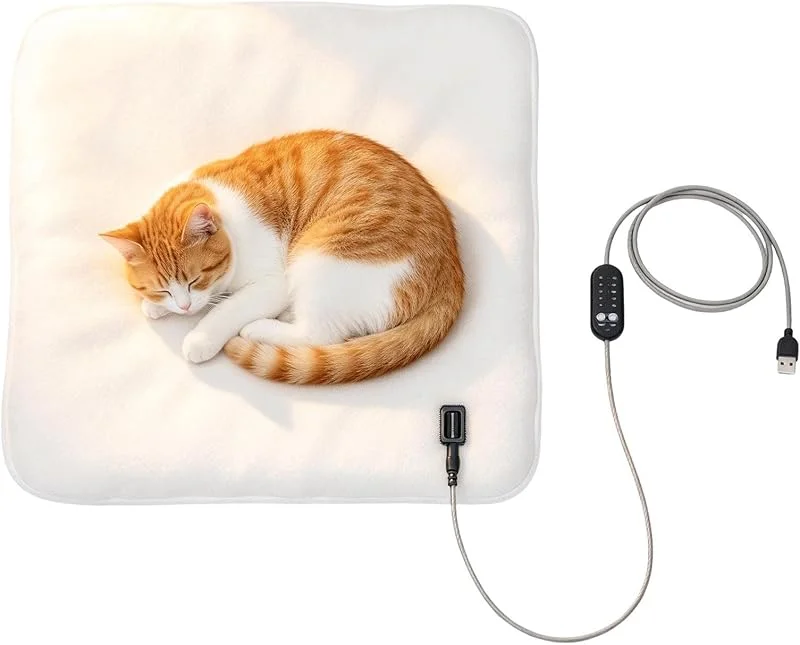 Tappetino Riscaldante Gatto Letto Elettrico Termico Regolabile in — Riscaldamento