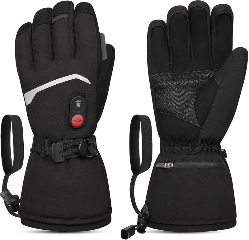 day wolf Guanti Riscaldati per Uomo Donna, Batteria Ricaricabile Elettronica Guanti di Riscaldamento Moto da Guida, Sci Caccia Pesca Guida Ciclismo Campeggio — Abbigliamento riscaldato