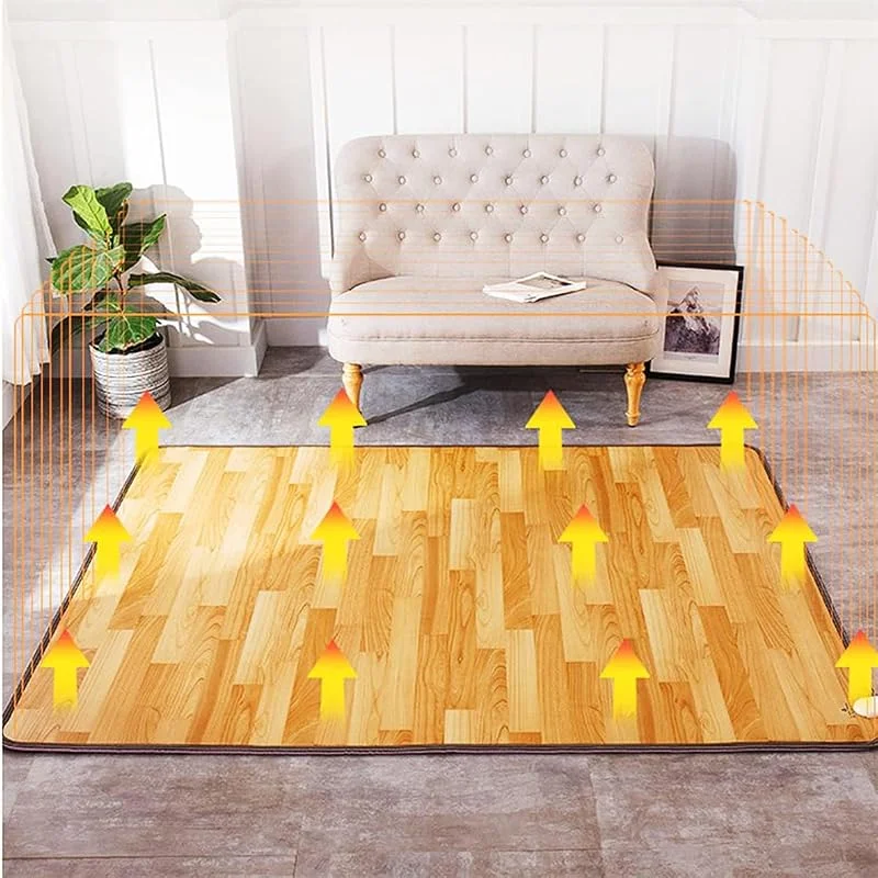 Tappetino riscaldato, riscaldatore a infrarossi per Pavimento, Tappeto riscaldante Elettrico, Tappetino riscaldante, Tappetino riscaldante, Tappeto riscaldato Elettrico, 50x100CM — Riscaldamento