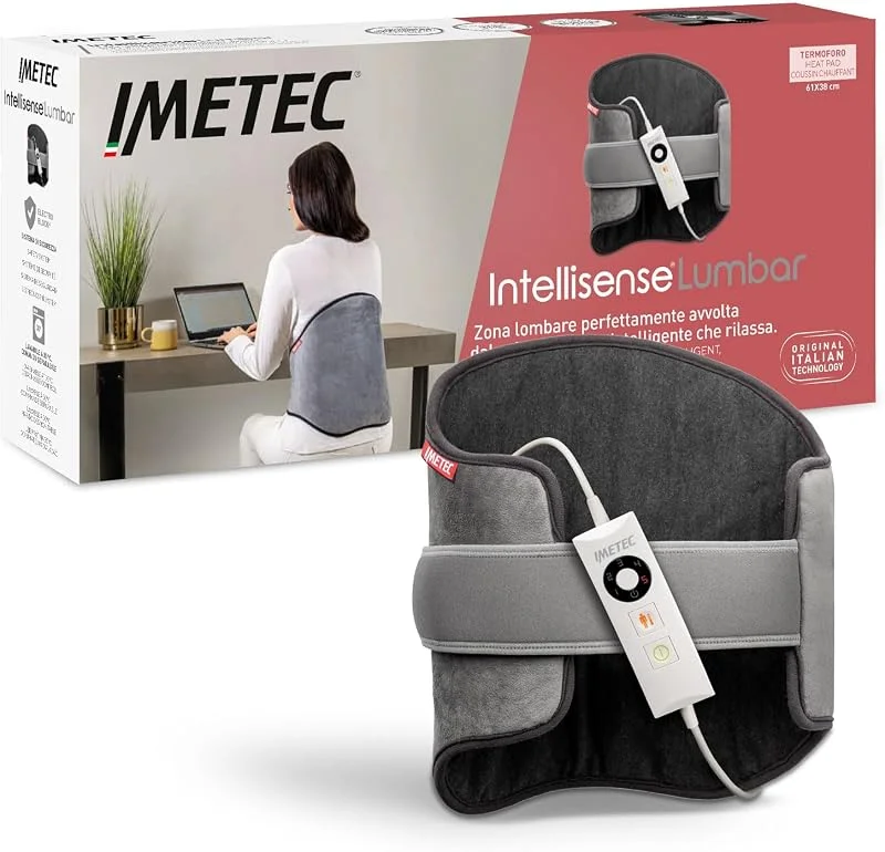 Imetec Intellisense Lumbar – Termoforo lombare 61x38 cm — Abbigliamento riscaldato