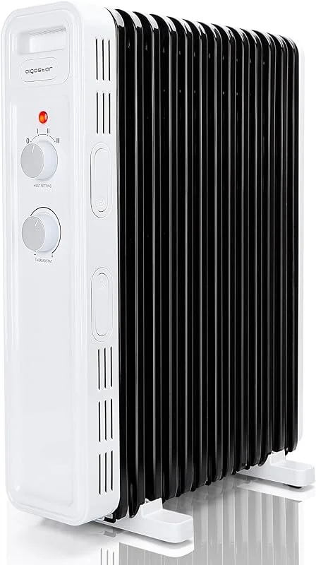 AIGOSTAR LUKE- radiatore ad olio elettrico 11 Elementi, 2300W, Termostato — Riscaldamento