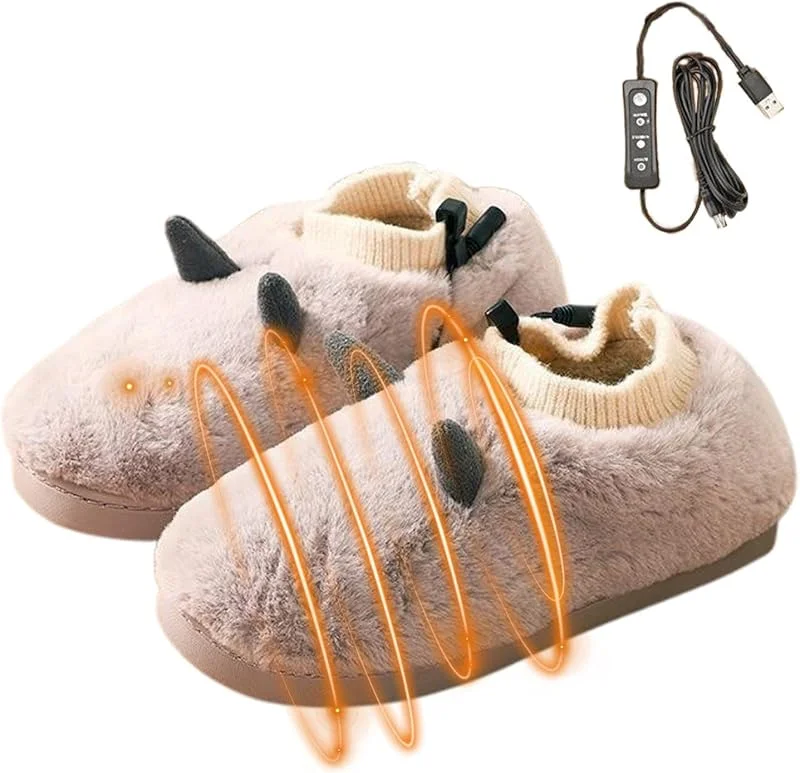 Pantofole riscaldate elettriche, Pantofole riscaldate da donna Stivaletti — Abbigliamento riscaldato