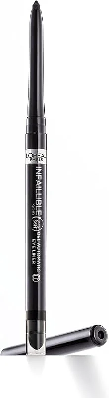 L'Oréal Paris Matita Automatica in Gel Infaillible 36H Grip Liner, Tratto Sfumabile a Lunga Tenuta, Waterproof, Formula in Gel, Tonalità: 03 Taupe Grey — Trucco