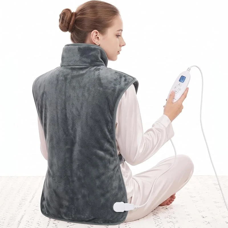 MYCARBON Termoforo Elettrico Cervicale e Spalle 60x100cm 6 Livelli Calore — Riscaldamento