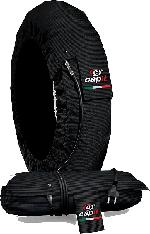 Termocoperte Capit Suprema Spina M, XL EU (120, 17'' anteriori e da 180, 60-17'' a 200-205, 55-17'' posteriori) (Nere) — Riscaldamento