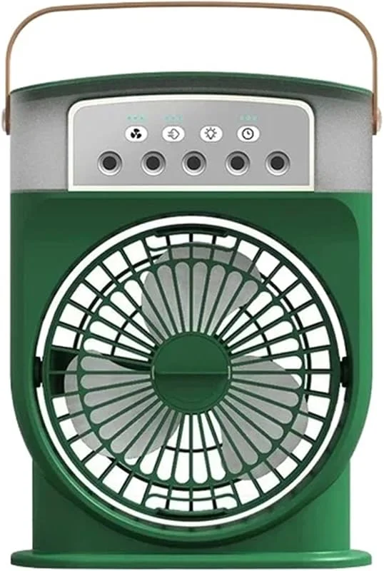 Umidificatore 3 in 1 Raffreddamento Ventola USB Luce Notturna a LED Nebbia d'Acqua Divertimento Umidificazione Spray Comfort Elettrico Raffreddamento Silenzioso(USB)