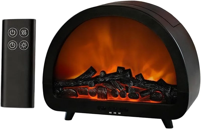 Diffusore di aromaterapia per, umidificatore a fiamma a 12 colori