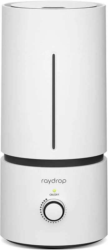 raydrop Umidificatore per camera da letto e camera dei bambini, 1, 7 l, silenzioso e salvaspazio, umidificatore ad ultrasuoni per neonati e piante, facile da usare e facile da pulire, spento
