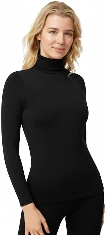 YSABEL MORA Maglietta Termica Collo Alto Manica Lunga per Donna — Abbigliamento riscaldato