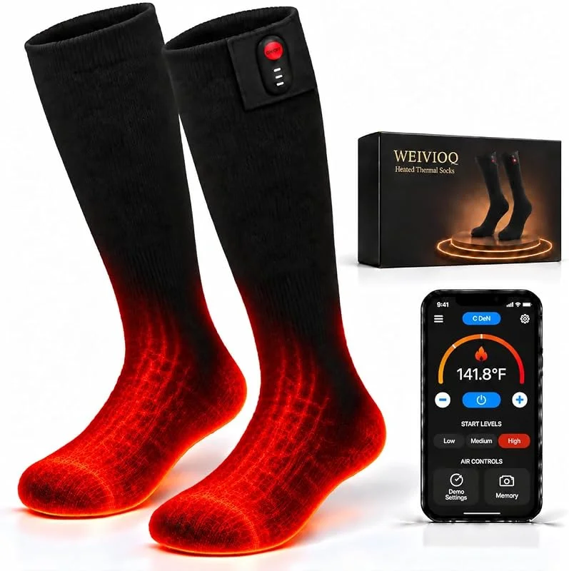 Calze riscaldanti per uomo e donna con controllo tramite app — Abbigliamento riscaldato