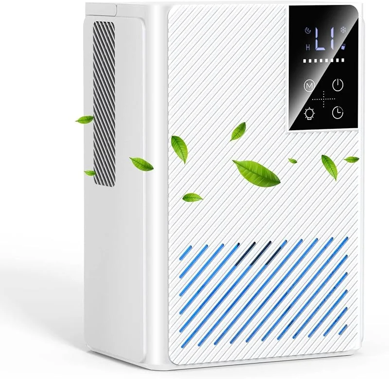 Deumidificatore 2500ML, Deumidificatore Casa Muffa Elettrico, Ultra Silenzioso, Spegnimento Automatico, Purificatore Dell'aria, Contro Umidità e Muffa per Camera da Letto, Bagno, Casa