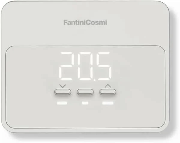 C900R CRONOTERMOSTATO BIANCO WIFI SMART BASE RETTANGOLARE A BATTERIA PARETE FANTINI COSMI — Riscaldamento