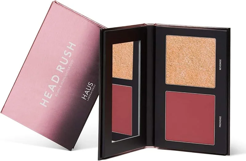 Haus Laboratories By Lady Gaga: HEAD RUSH BLUSH, HEAT SPELL BRONZER E HIGHLIGHTER DUO, in Diverse Tonalità, Vegano, Non Testato su Animali — Trucco