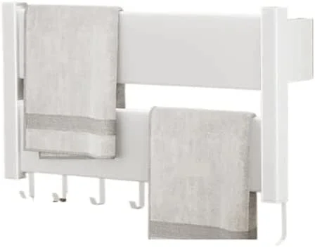 Scaldasalviette Elettrico Intelligente, Accessori per Il Bagno, scaldasalviette, scaldasalviette per la casa, portasciugamani da Bagno Senza forature (B2 57x10x30cm a Destra) — Riscaldamento